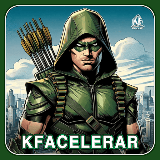 Imagem promocional da KFACELERAR mostrando a plataforma e suas vantagens